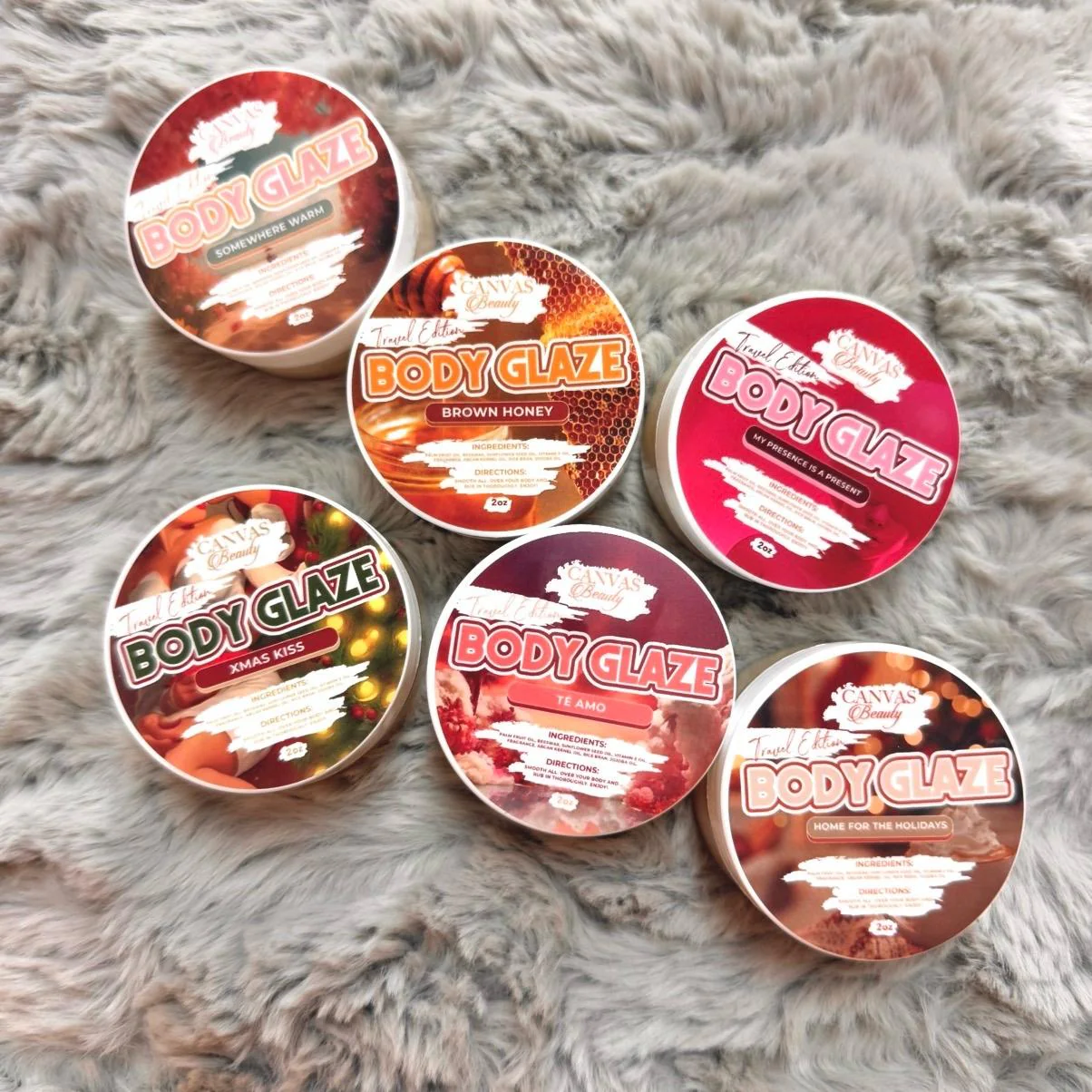 BODY GLAZE 6 PACK 2oz
