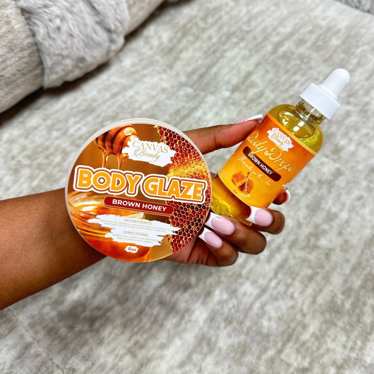 BODY GLAZE & BODY DROPS DUO: BROWN HONEY