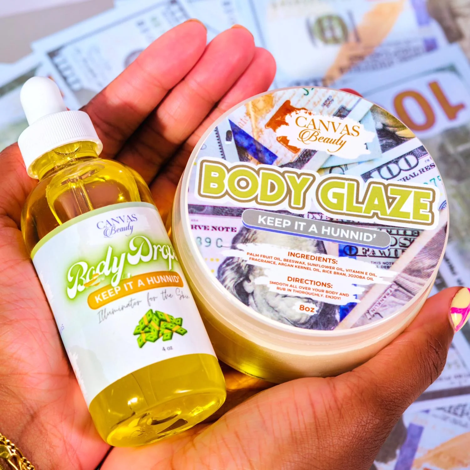 BODY GLAZE & BODY DROPS DUO: KEEP IT A HUNNID