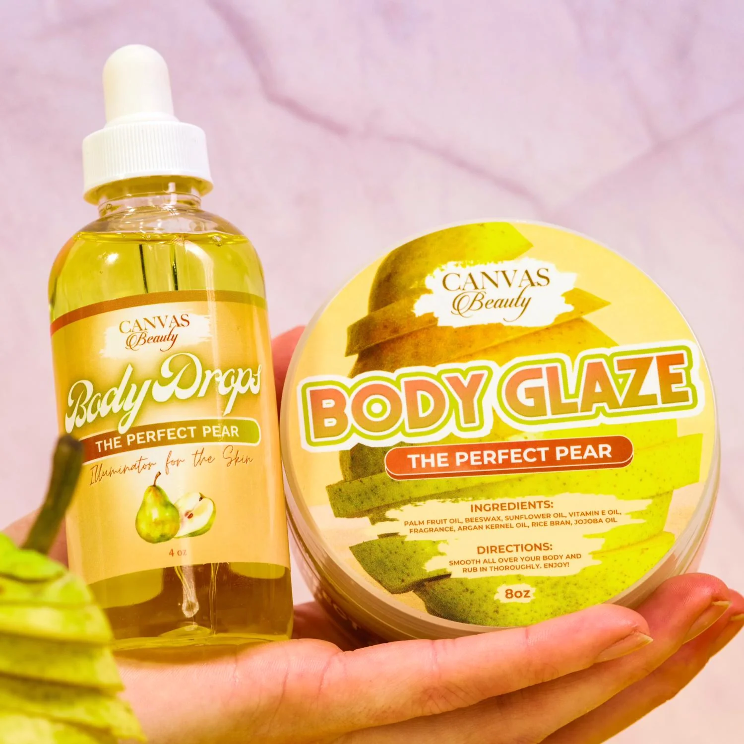 BODY GLAZE & BODY DROPS DUO: THE PERFECT PEAR