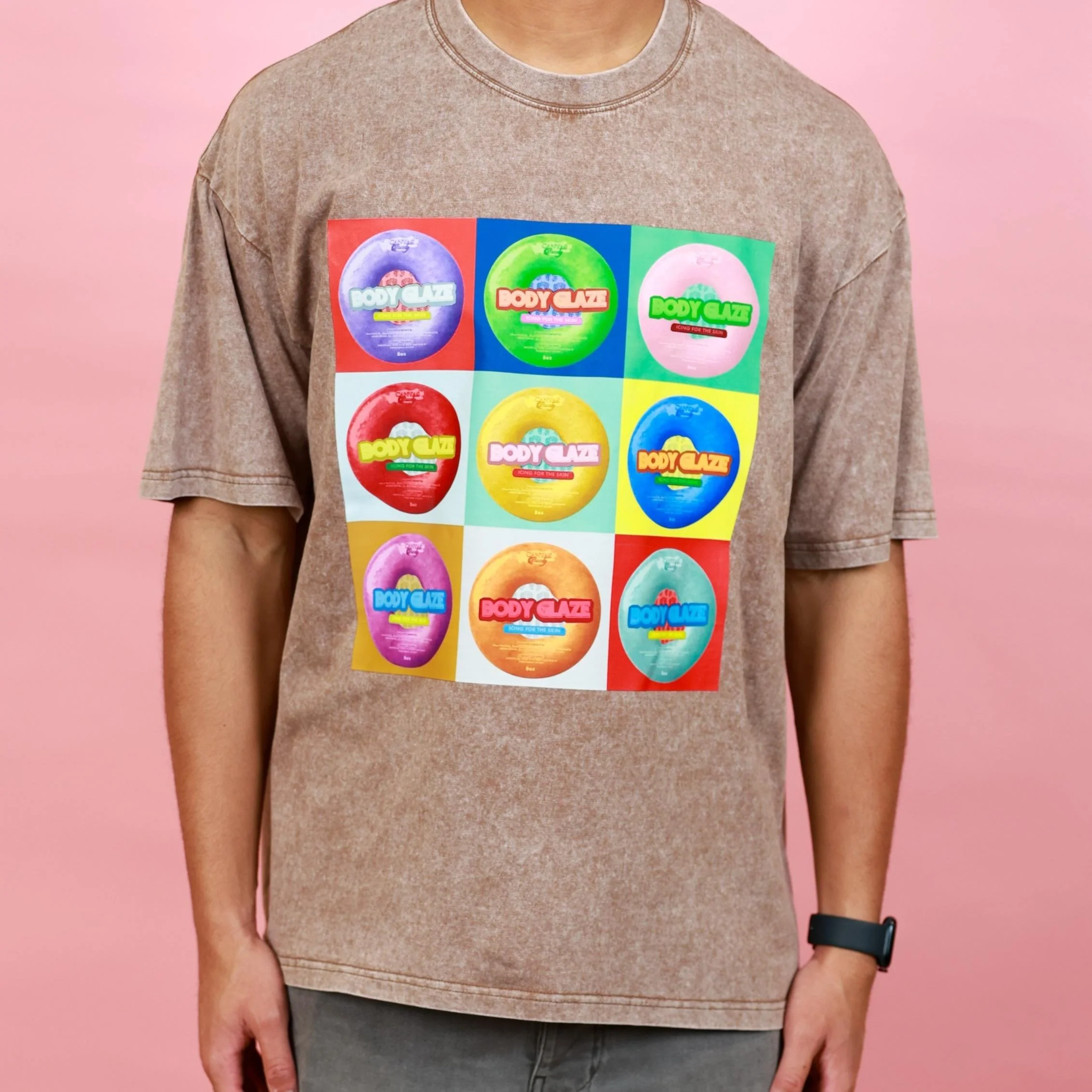 BODY GLAZE T-SHIRT ARKOSE BROWN- MEDIUM