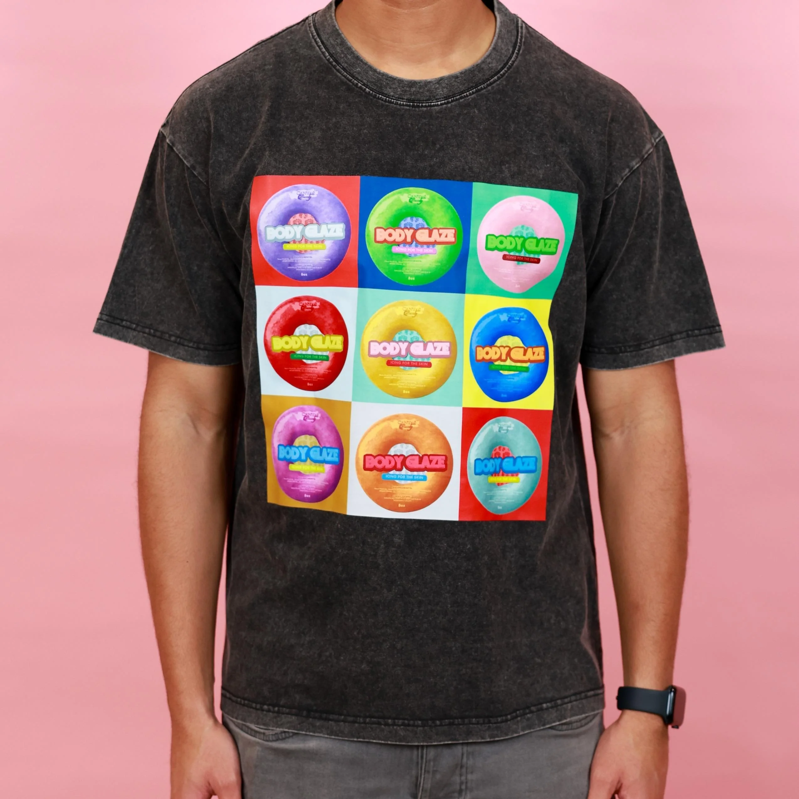 BODY GLAZE T-SHIRT VINTAGE BLACK- MEDIUM