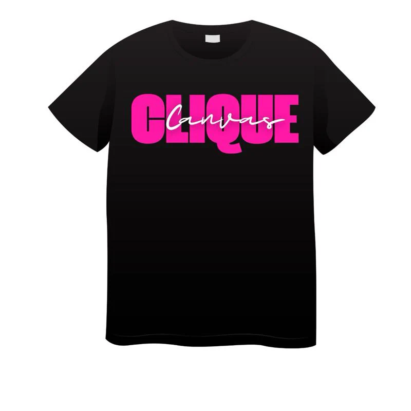 PINK CLIQUE TEE X-LARGE