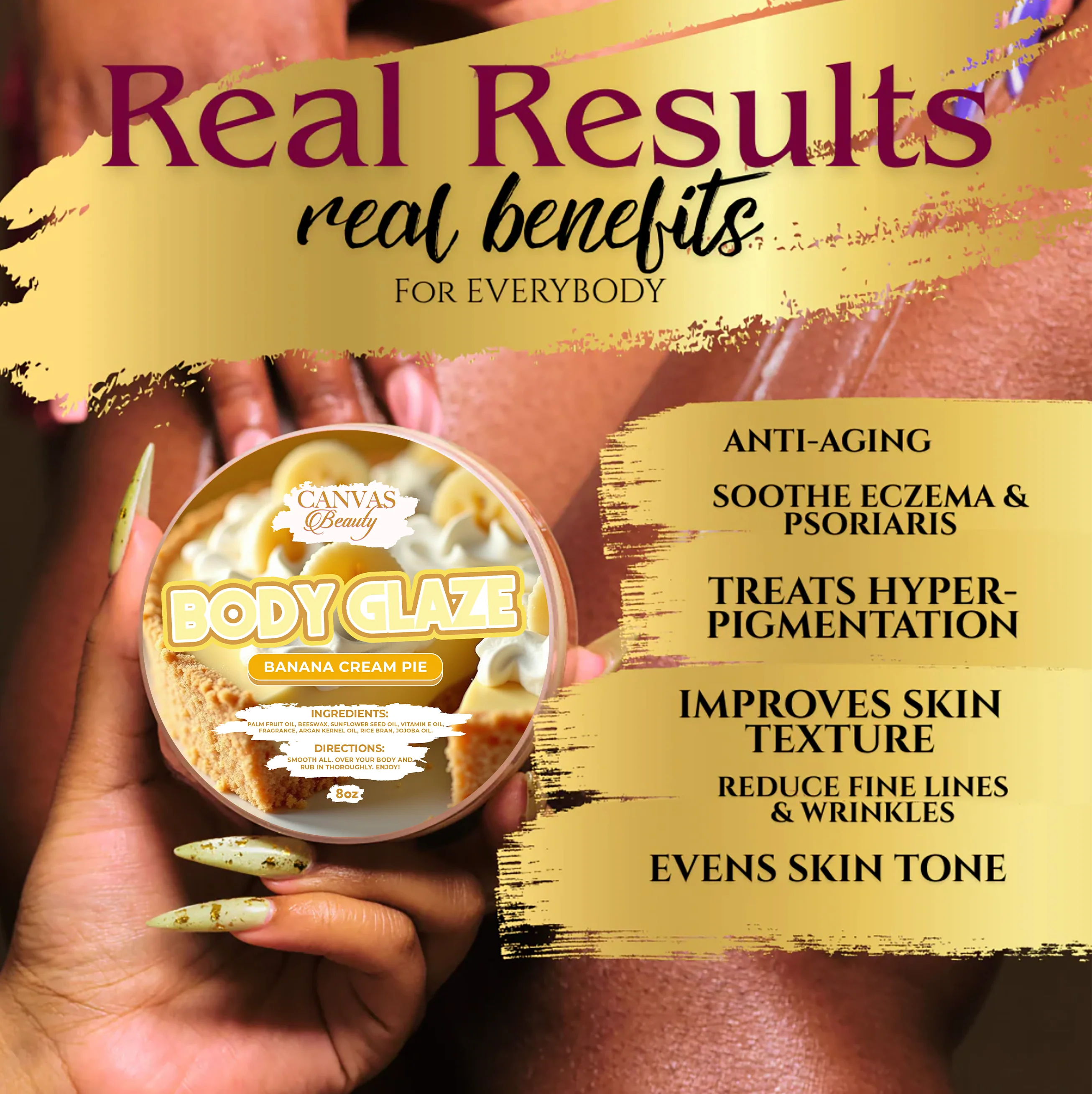 (NEW) BODY GLAZE: BANANA CREAM PIE - Image 2