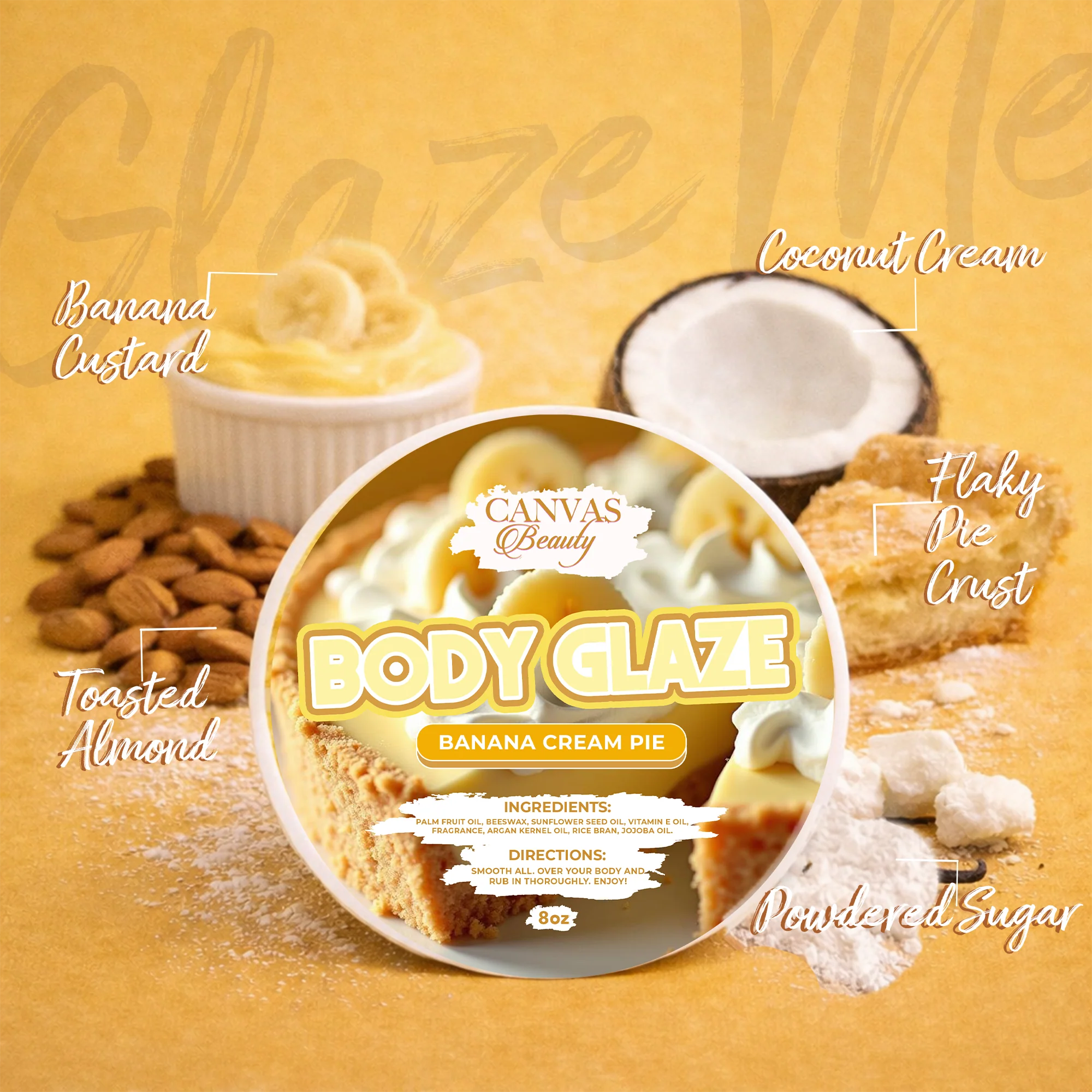 (NEW) BODY GLAZE: BANANA CREAM PIE - Image 3