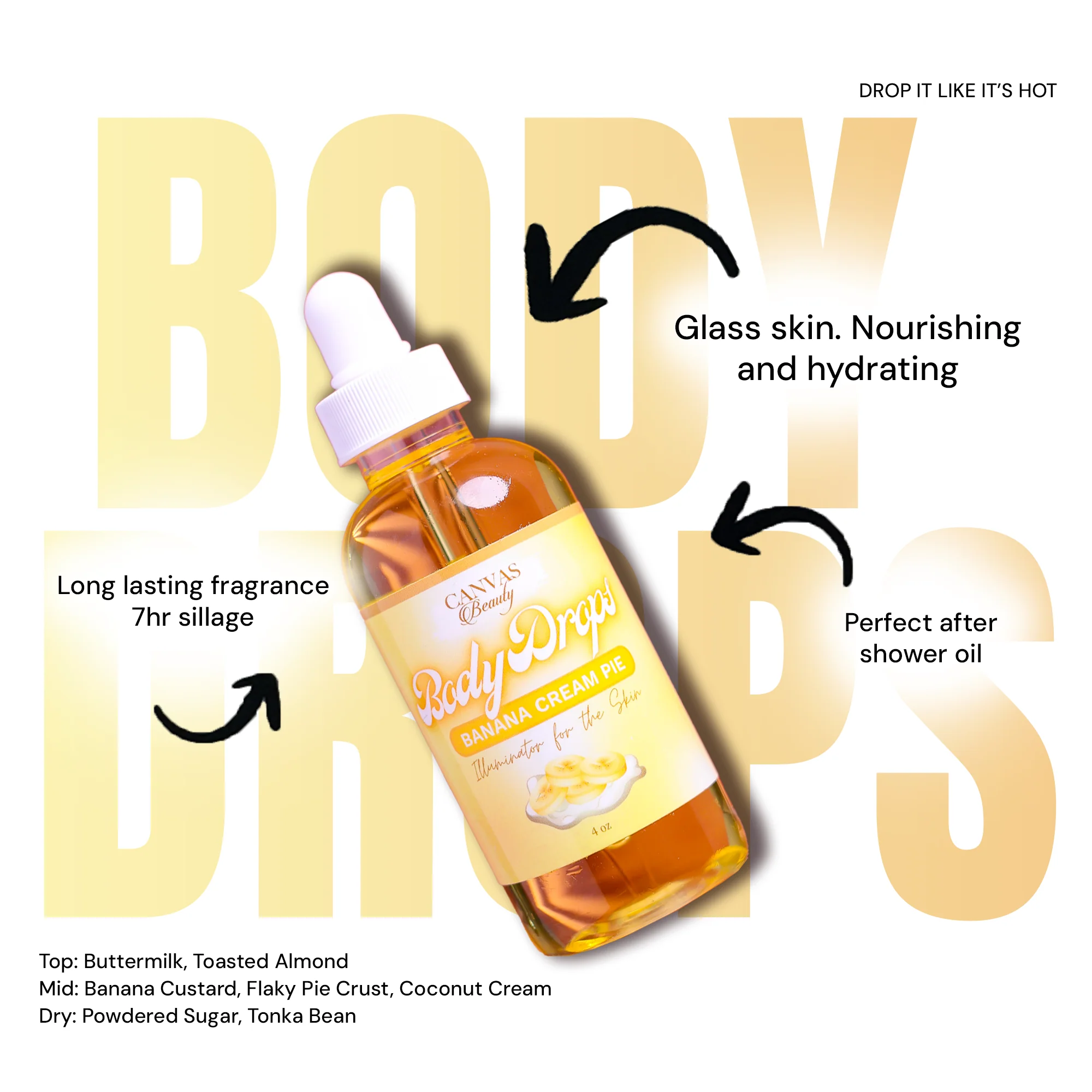 (NEW) BODY DROPS: BANANA CREAM PIE - Image 2