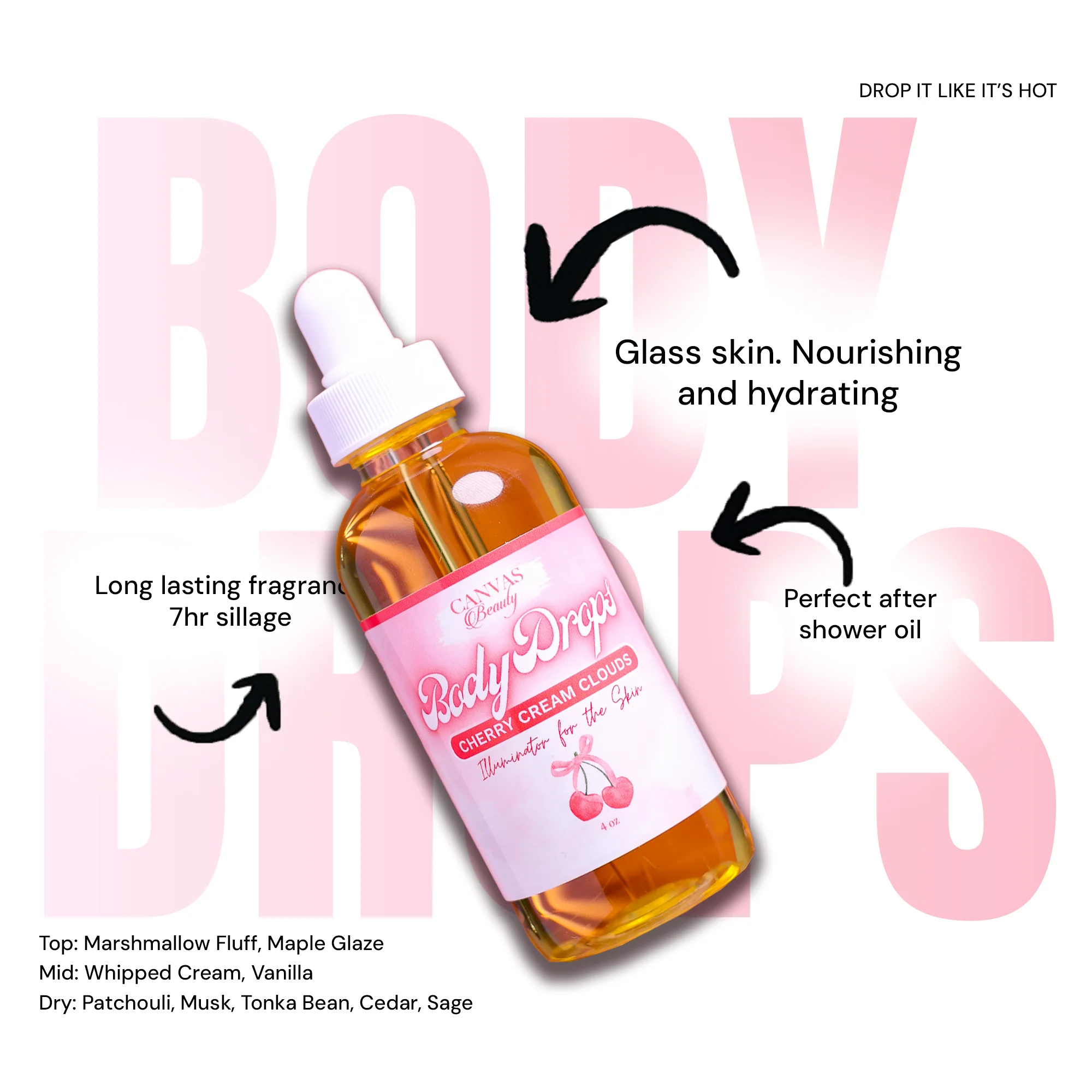 (NEW) BODY DROPS: CHERRY CREAM CLOUDS - Image 2
