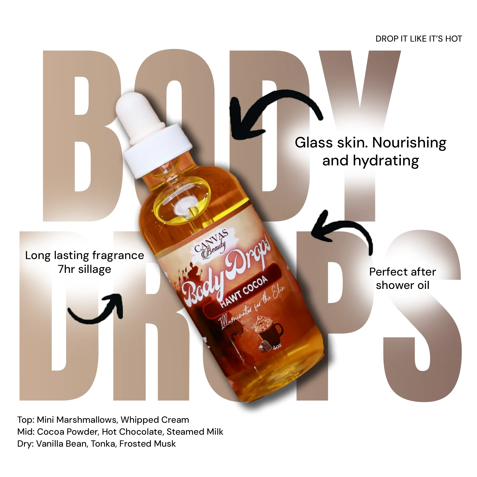 (NEW) BODY DROPS: HAWT COCOA - Image 2