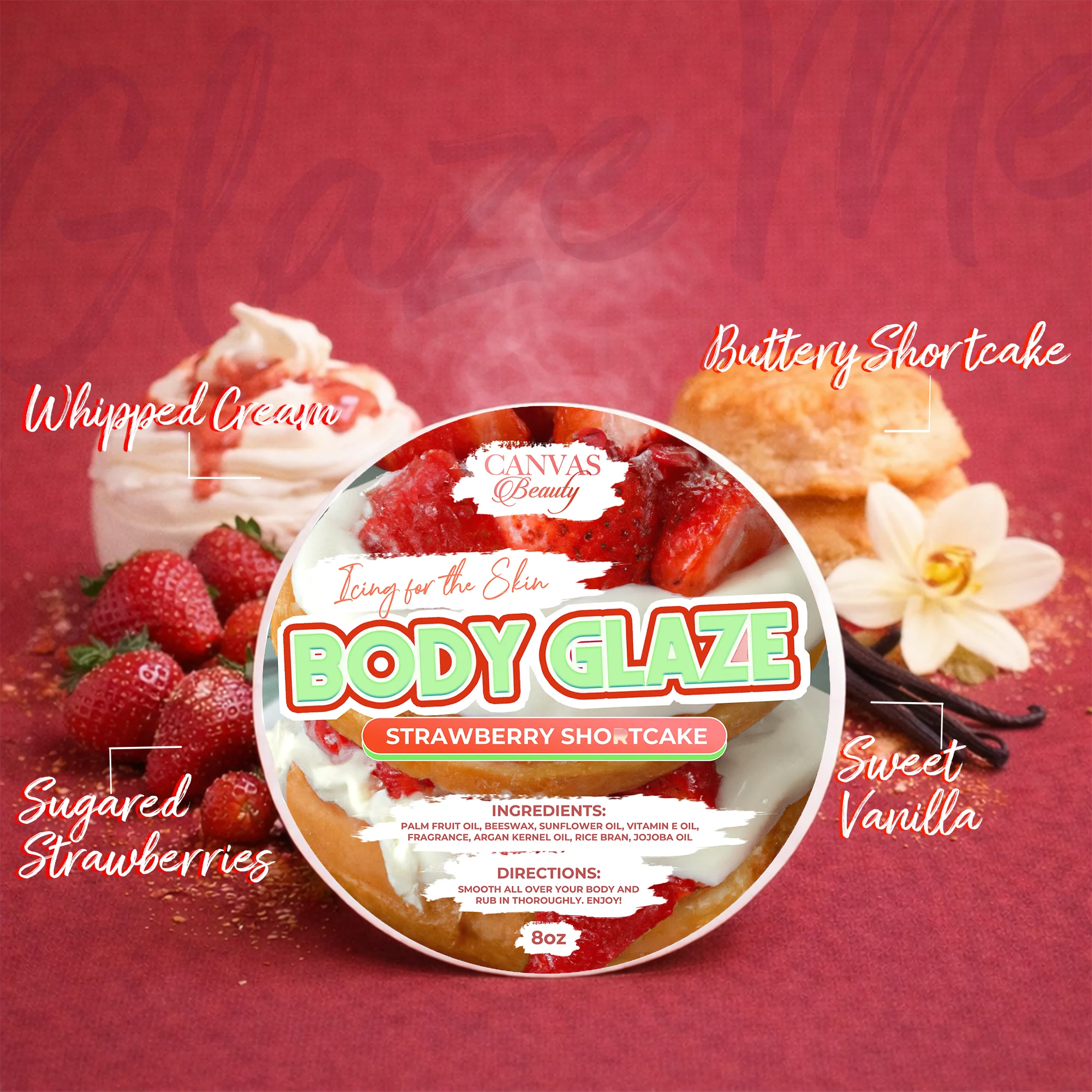 BODY GLAZE: STRAWBERRY SHORTCAKE - Image 3