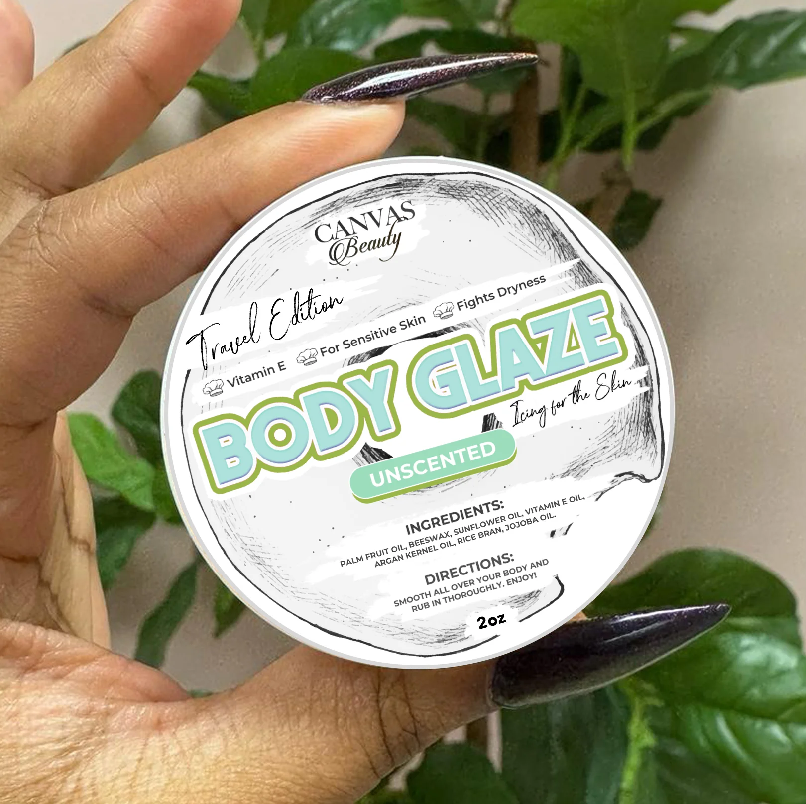 (NEW) TRAVEL GLAZE:  UNSCENTED - Image 2