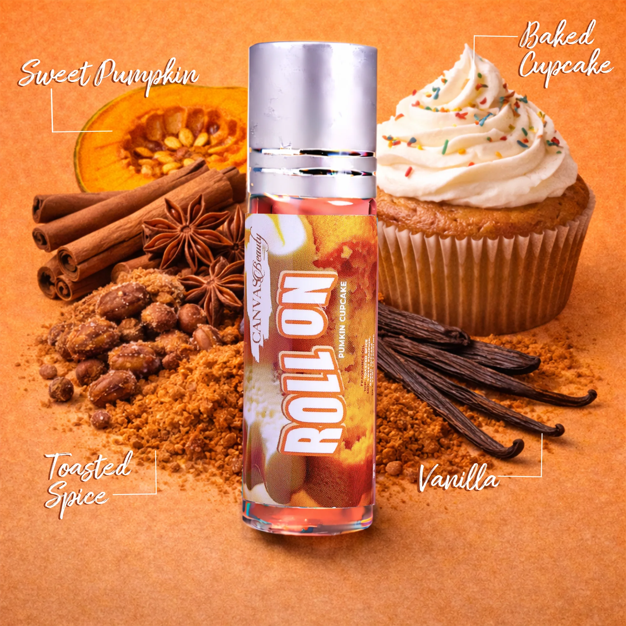 ROLL ON FRAGRANCE OIL: PUMPKIN CUPCAKE - Image 2